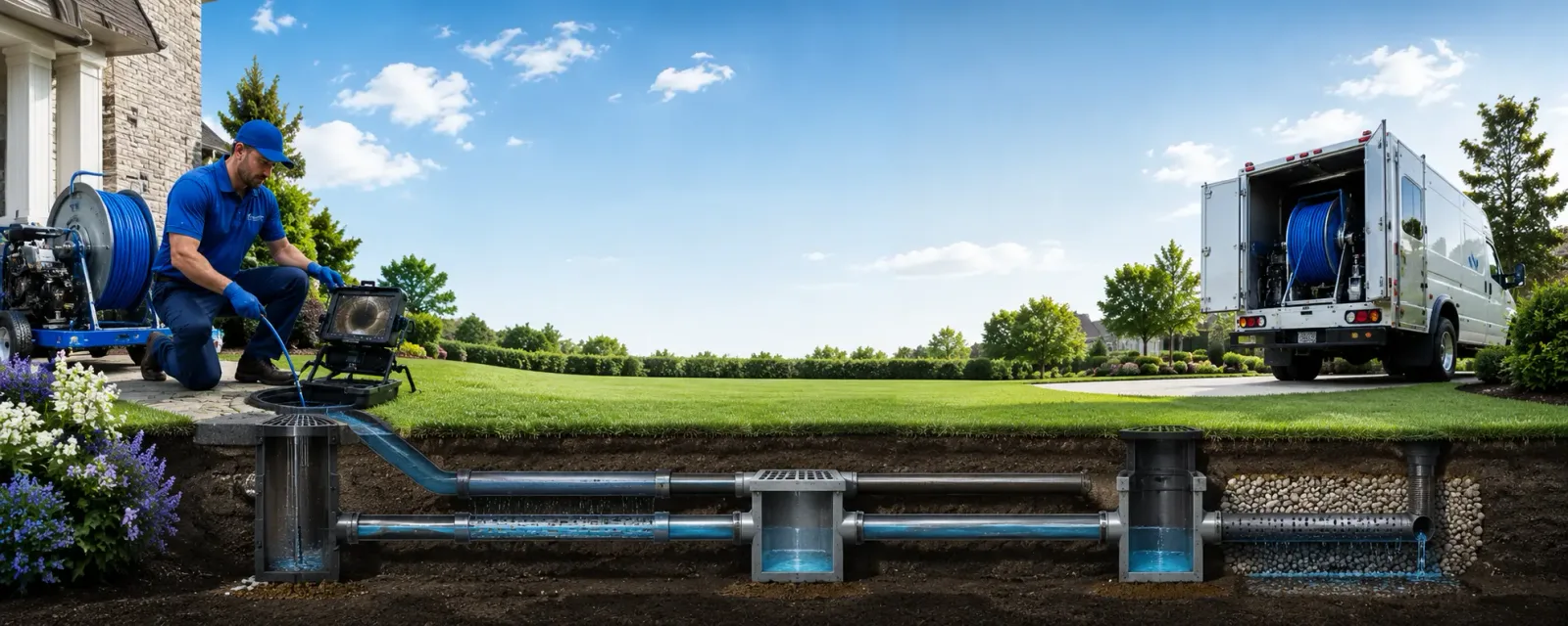 Outdoor drain cleaning information for Beals, ME